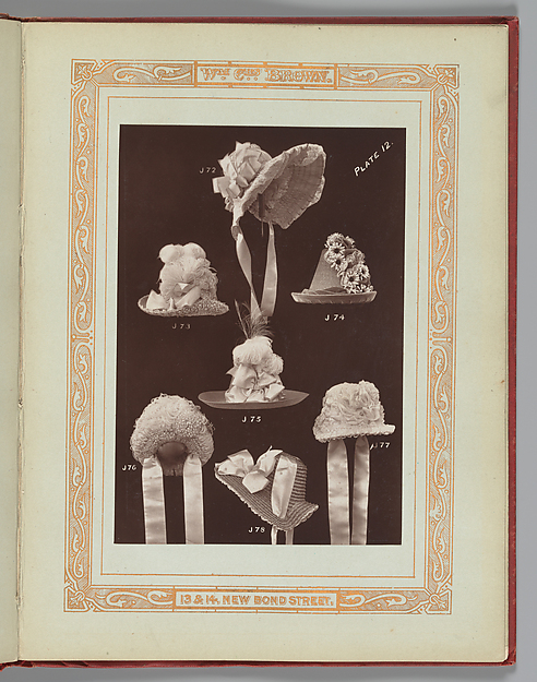 [Hats J72-J78] by William Charles Brown, The Metropolitan Museum of Art